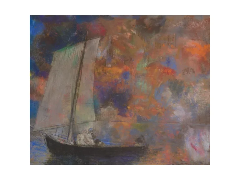 Poster Blütenwolken von Odilon Redon