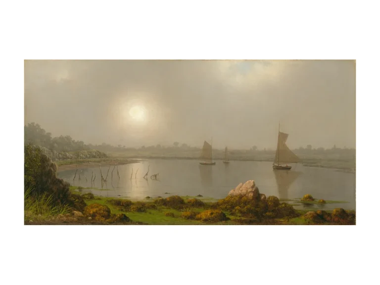 Poster Hafen im Abendlicht von Martin Johnson Heade